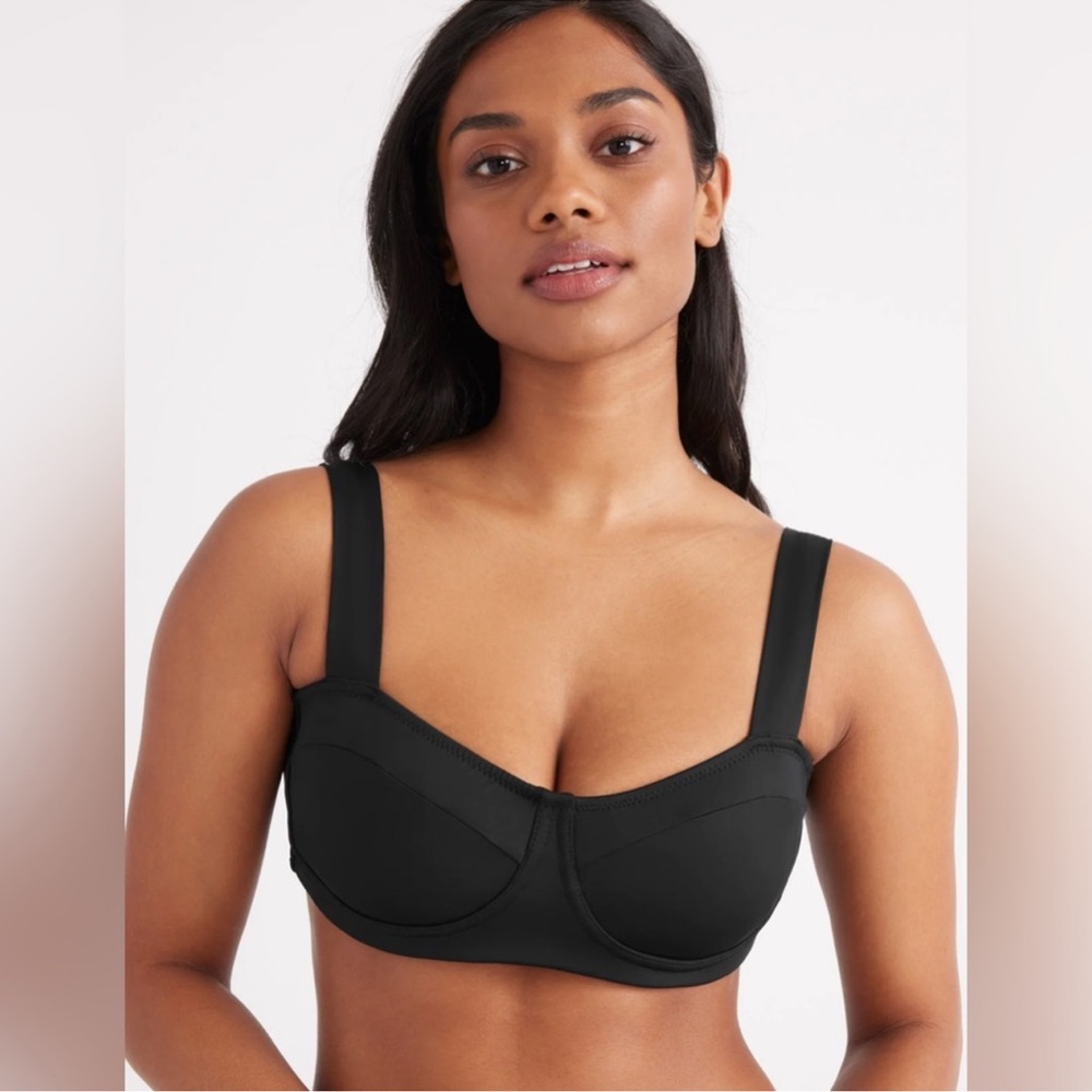 KNIX NWT Balcony‎ Cup Bikini Top Tie Back Size XXXL+